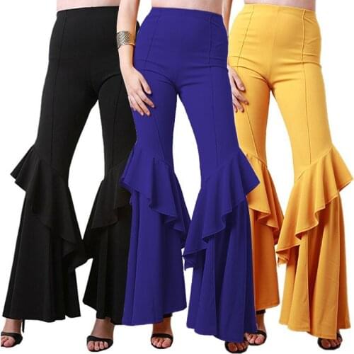 Autumn 2020 Trousers Women High Waist Black Pants Women Flare Pants Woman Wide Leg Pants Female Big Size Pantalon Joggers Women