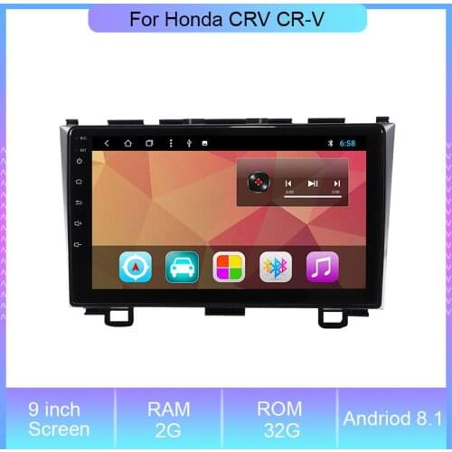 9'' Android 8.1 Navigation Radio Car DVD Player 2 din For Honda CRV CR-V WIth Quad Core Radio GPS Navigation Video