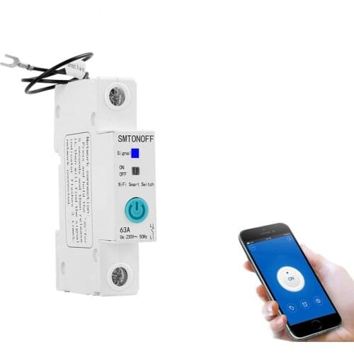 EWelink WiFi circuit breaker Smart din rail switch timer remote control voice control Alexa echo and google home for Smart Home