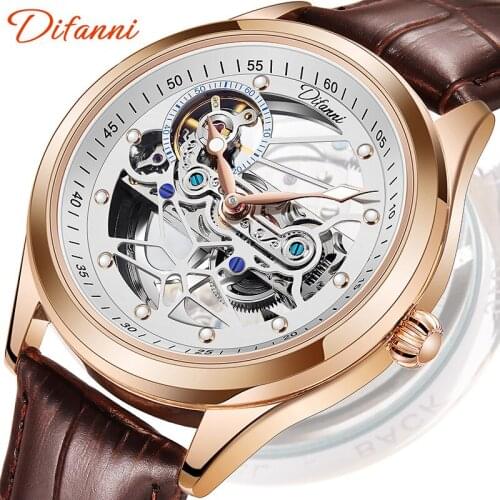 1963 Watch Pilot 40mm Dial Diameter Automatic Mechanical Air Force Tough Guy Watches Sports Gift Personality Hollow Men Watch