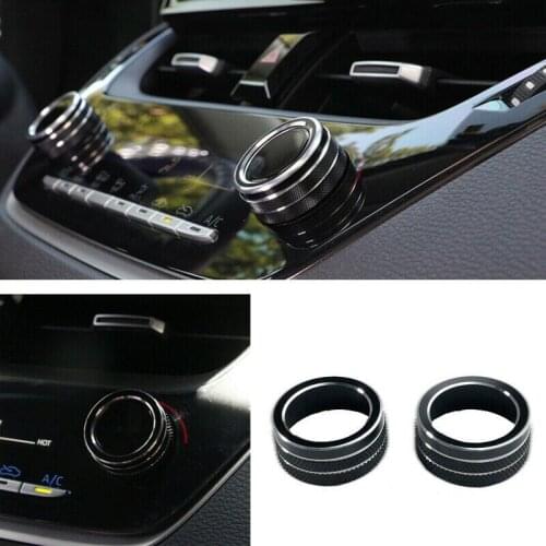 For Toyota Corolla 2019-2021 Black Aluminum Middle Console Auto Fastener & Clip Interior Accessories