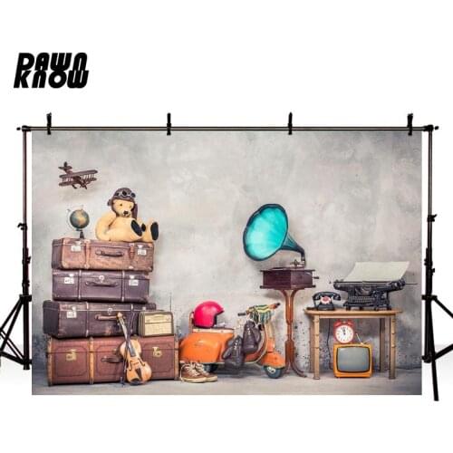 DAWNKNOW Indoor Photography Background Wedding Texture Wall Bear Photographic Backdrops Photo Studio Children Photocall lv2412