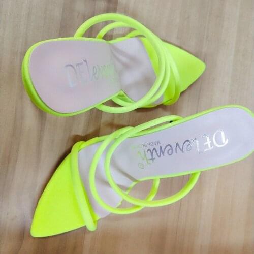 DEPKSLY 2020 Summer Women Fashion Sandals Popular Candy Bright Color Openwork Roman High Heels Large Womens Shoes 43