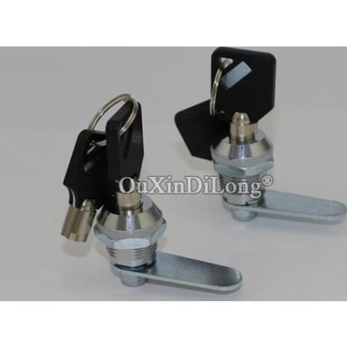 DHL Shipping 200PCS Drawer Tubular Cam Lock Tool Box Lock For Door Mailbox Electrical Cabinet Cupboard w/2 Keys Length 16/20mm