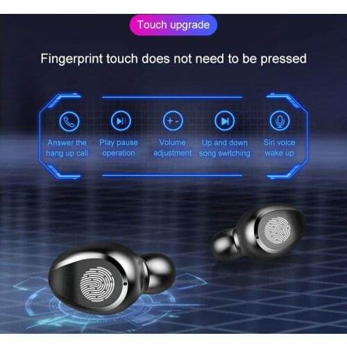 F9 TWS Bluetooth 5.0 Earphones Stereo Wireless Earbus HIFI Sound Sport Headphones Handsfree Gaming Headset with Mic