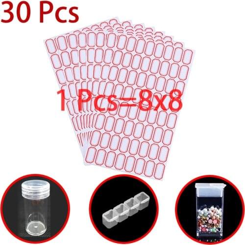 Diamond Painting Tools 30Pcs Stickers Diamond Classification Storage Distinguish Label Stickers for Diamond Painting Embroidery
