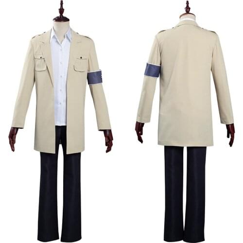 Attack on Titan The Final Season Cosplay Eren Jaeger Coat Shirt Uniform Suit Halloween Carnival Costumes Outfits