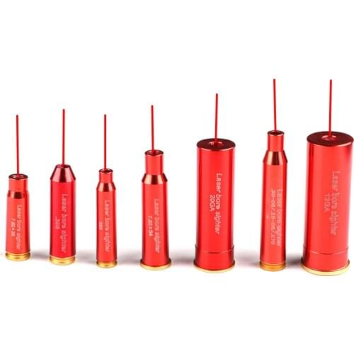 Laser Cartridge Bore Sight Red Laser Gun Brass Boresight Tactical 12 GAUGE Boresighter