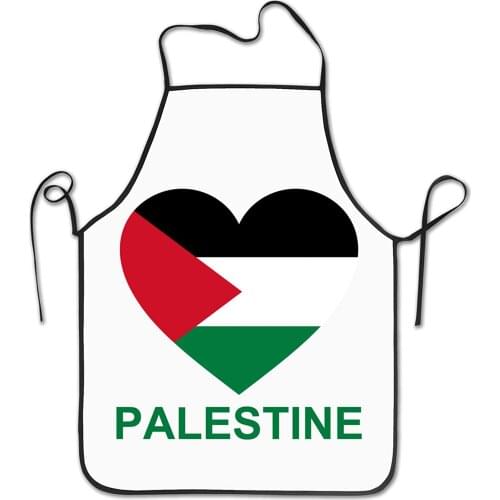 Love Palestine Kitchen Bib Chef Waiter Cooking Apron Custom Aprons
