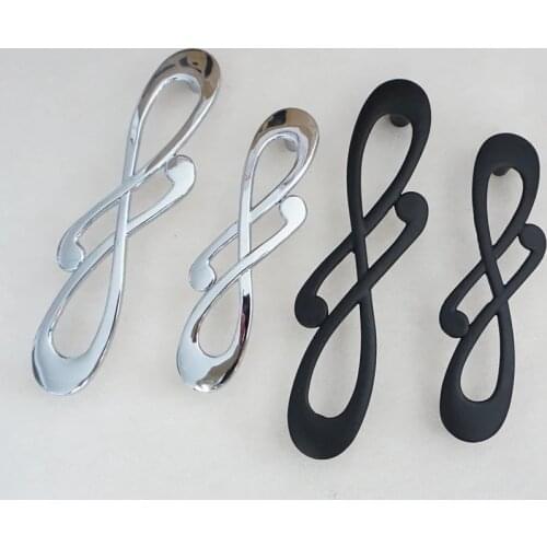 MFYS 3.78" 5" Dresser Pulls Drawer Pull Handles Silver Chrome / Cabinet Handles Pulls Knobs Door Handle Modern Kitchen 96 128 mm