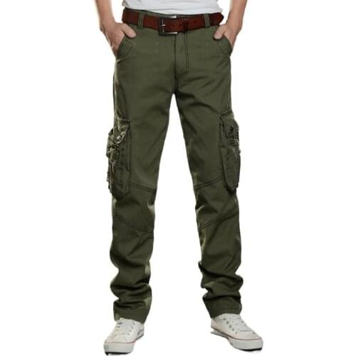 Men Military Tactical Pants Combat Army Casual Trousers Pockets Waterproof Wear Cargo Pants Sweatpants Men