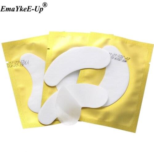 100pairs Eyelash Grafted Makeup Paper Patches Under Eye Pads Pearl Eye Tips Sticker Wraps Eyelash Extension Make Up Tools