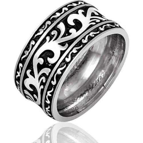 Sterling silver Rhodium Plated Wedding Ring
