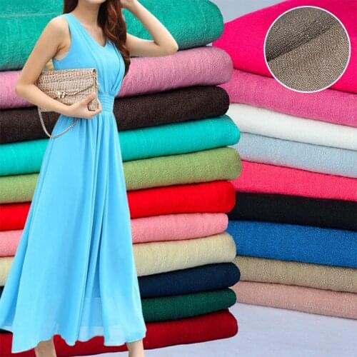 150cm*50cm solid color slub cotton and linen fabric sun protection clothing dress handmade DIY fabric summer dress shirt