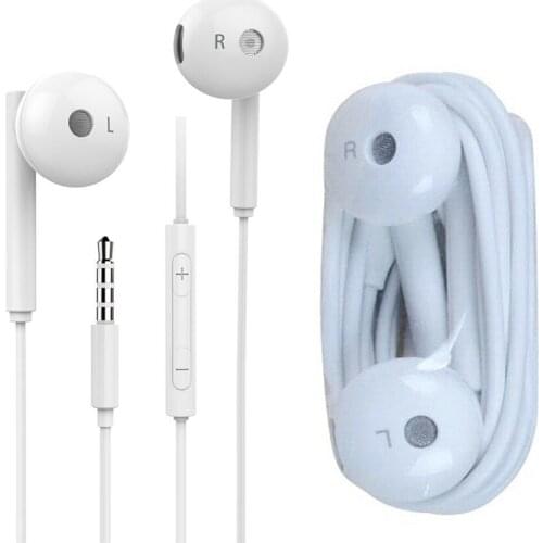 Wholesale am115 Noise Cancelling Stereo Headset 3.5mm Plug With Mic In Ear Earphone For Huawei P9 P8 P6 Headphone