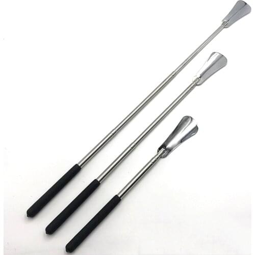 Shoe Horns Portable Stainless Steel Long Shoehorn Adjustable Length Durable for Women Men Shoes