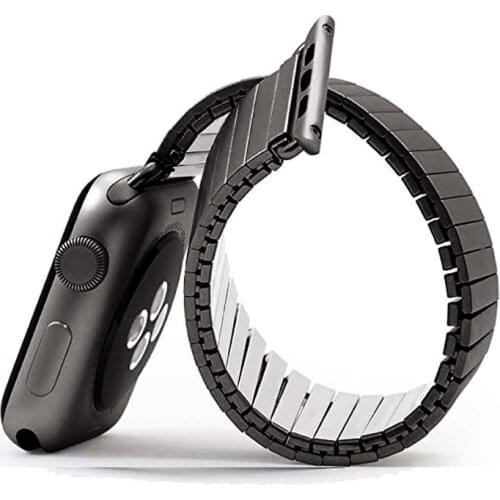 Stainless steel strap for Apple watch series 5/4/3/2/1 iwatch apple watch band 42mm 38mm 44mm 40mm elasticity link bracelet