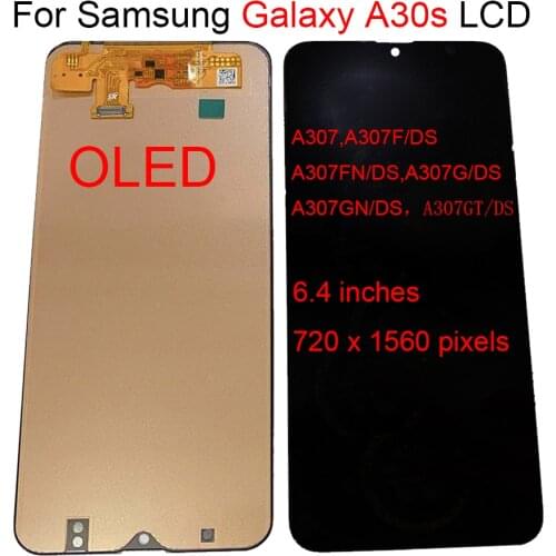6.4" For Samsung Galaxy A30S LCD Touch Screen DigitizerDisplay Assembly For Samsung A30s A307 A307F A307G A307YN Display Screen