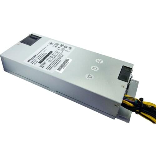 Rack-mounted rated 600W 1U power supply industrial server IPC power JCI-6011P-1M1 2 fans with the switch and active PFC