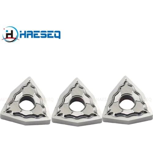 Aluminum Turning Tools Inserts WNMG080402 WNMG080404 WNMG080408 HA Carbide Blade Aluminum Copper Machining CNC Lathe Cutter