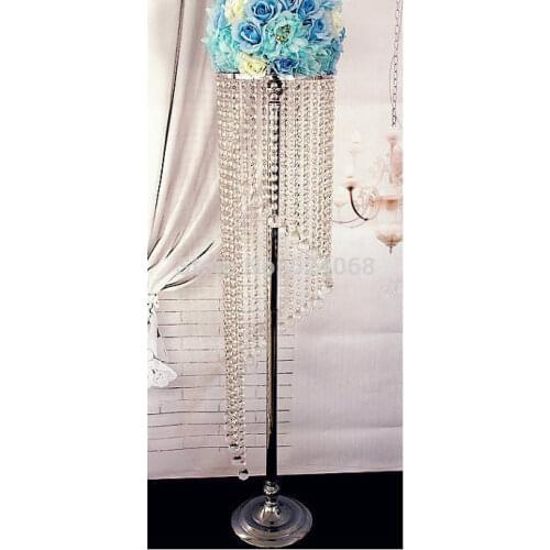 Wedding Rotation Acrylic Crystal Wedding Centerpiece / Table Centerpiece 47.2"(H) 9.8"(D) Wedding Decoration lead road 8PCS/LOT
