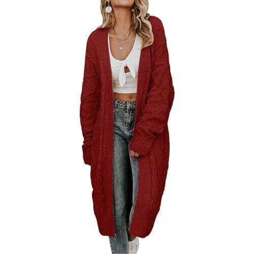 New Fashion Women Oversized Sweater Cardigan Multicolor Loose Long Sweater Coat Autumn Winter Warm Sweaters Tops Plus Size