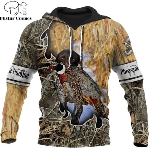 Hunting Duck 3D All Over Printed Hoodies Men Sweatshirt Unisex Streetwear Zip Pullover Casual Jacket Tracksuits KJ0225