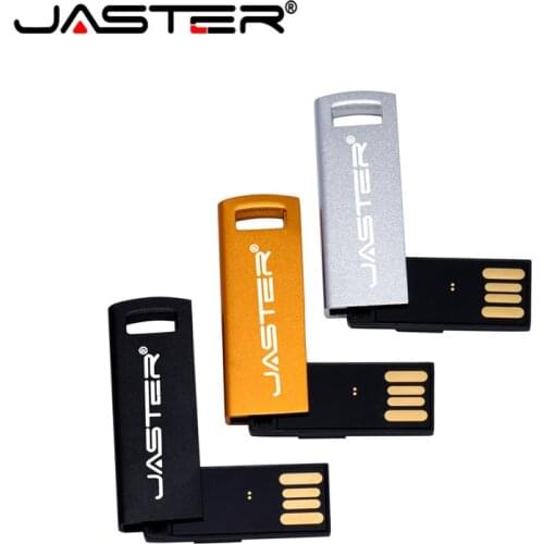 JASTER Metal USB flash drive personalizzabile pen drive 64GB 32GB 16GB 8GB 4GB flash Memory stick pendrive usb stick gifts
