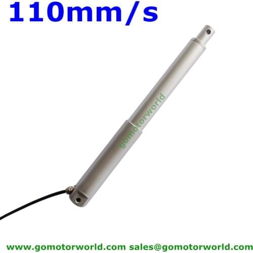 Waterproof 12V 24V 50mm adjustable stroke max 1800N 180KG 396LBS load 120mm/s speed DC motor linear actuator LA35T