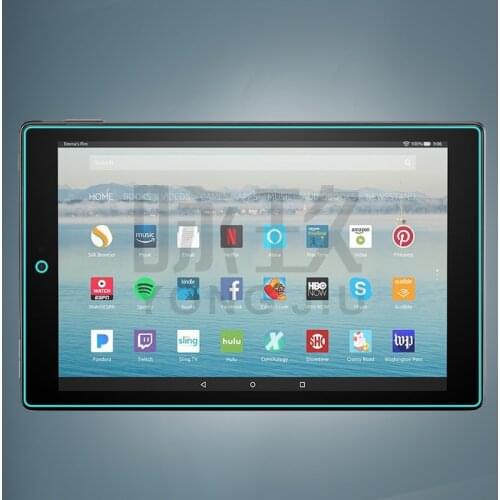 Tempered Glass Screen Protector Film for Amazon Kindle Fire HD10 HD 10 2015 2017 2019 10.1" 10.1inch Tablet