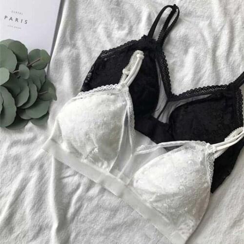 EFINNY Sexy Lingerie Bra Women Underwear Lace Bralette Detachable Pad Bra brassiere Fashion Wireless Bra top High quality