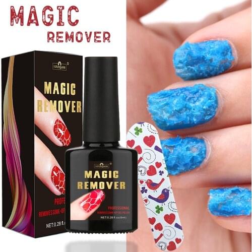 Natureguess Magic Remover UV Gel Nail Polish Remover Within 2-3 MINS Peel Off Varnishes Base Top Coat without Soak Off Water