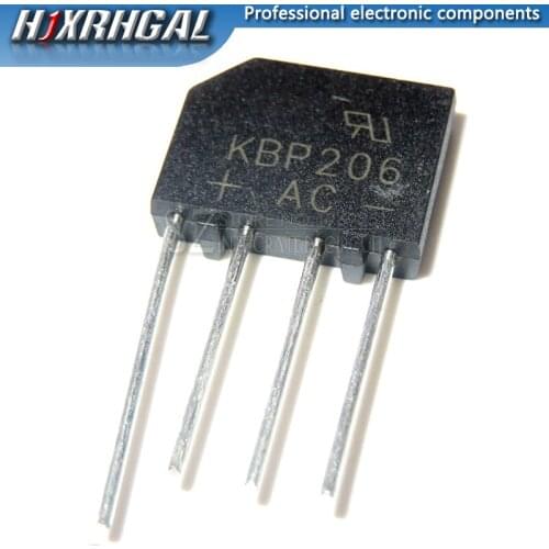 1PCS KBP206 KBP206G ZIP Bridge Rectifier 2A 600V