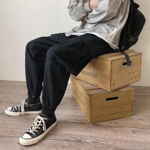 2021 Mens Leisure Casual Pants Trousers Active Elastic Haren Pants Hip Hop Style 4 Color Joggers Sweatpants Big Size M-5XL