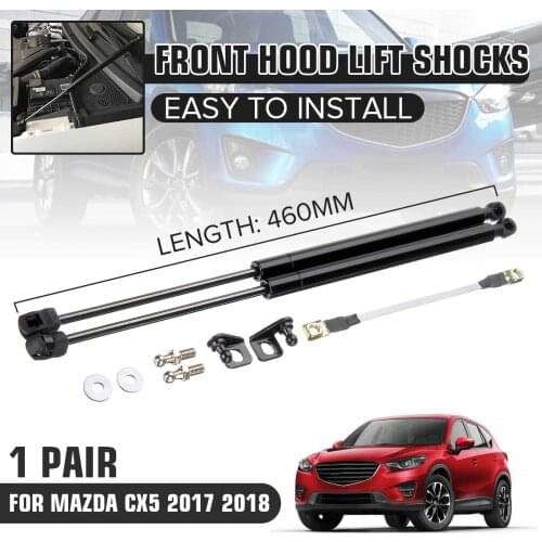 Car Engine Cover Supports Struts Rod Front Bonnet Hood Lift Hydraulic Rod Strut Spring Shock Bar for Mazda CX5 CX-5 2017 2018