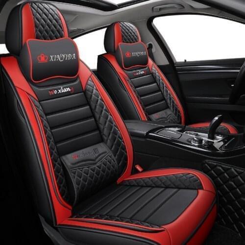 Black Red Leather Car seat covers For honda civic 2006 2011 fit accord 7 crv 2008 crz city 2003 2018 pilot 2009 jazz accessories