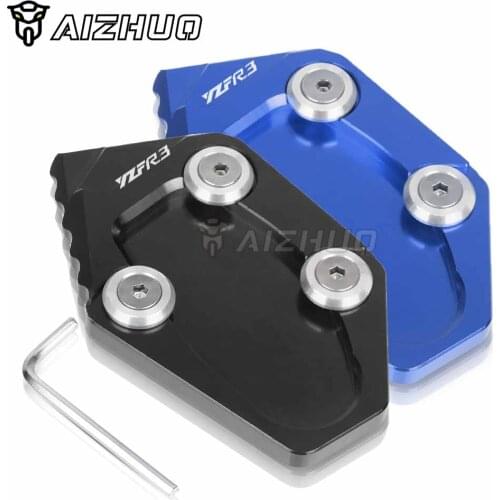 For YAMAHA YZFR3 YZFR25 YZF-R3 YZF-R25 YZF R3 R25 2015 2016 Motorcycle Side Stand Enlarge Plate Kickstand Extension