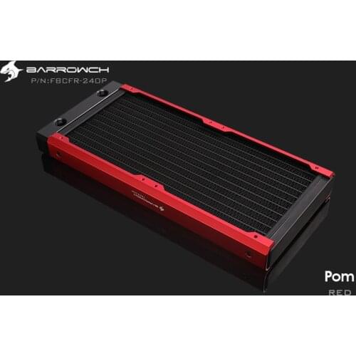 Barrowch FBCFR-240, Chameleon Fish Modular 240mm Radiator, Acrylic / POM Removable Radiator, Suitable For 120mm Fans