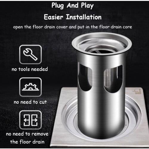 1Pcs Stainless Steel Deodorant Wash Machine Pipe Connector Tools Sealing Plug Trap Anti-odor Insect-proof Sewer Pipe Accessories
