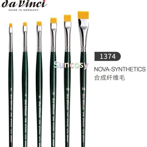 Da Vinci Nova Series 1374 One Stroke Brush, One Stroke Short Flat Synthetic
