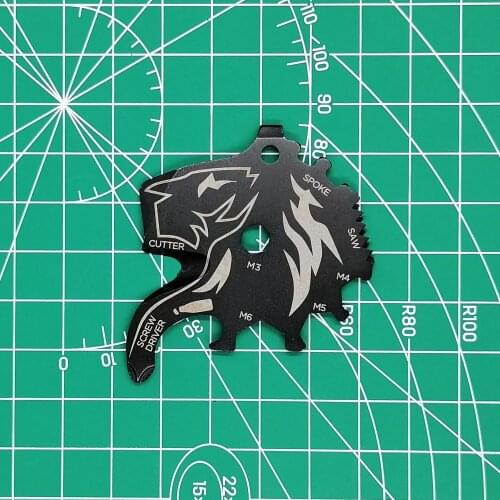 Mack Walker Stainless Steel Pocket Multi Tools EDC Survival Tool Kits w/ Bottle Opener Belt Cutter Allen Wrench SAW for Camping