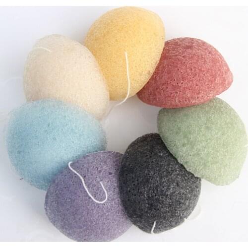 Exfoliator Cleanse Konjac Sponge Natural Konjac Konnyaku Puff Face Wash Cleaning Sponge Esponja Maquiagem Makeup Konjac