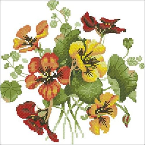 Pansy bouquet patterns Counted Cross Stitch 11CT 14CT DIY Chinese Cross Stitch Kits Embroidery Needlework Sets