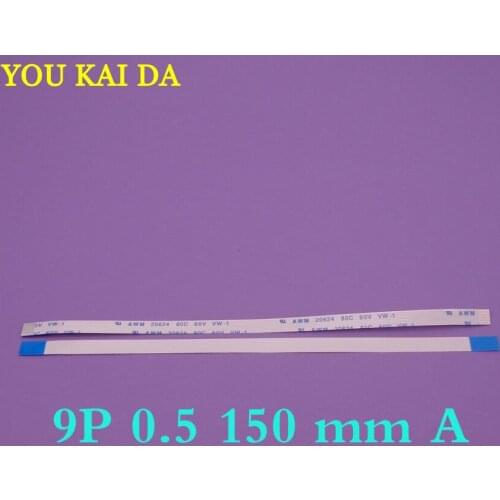 15pcs New FFC FPC flat flexible cable 9PIN 0.5mm pitch 9 pin Forward Length 150mm Width 5mm Ribbon Flex Cable Free Shipping