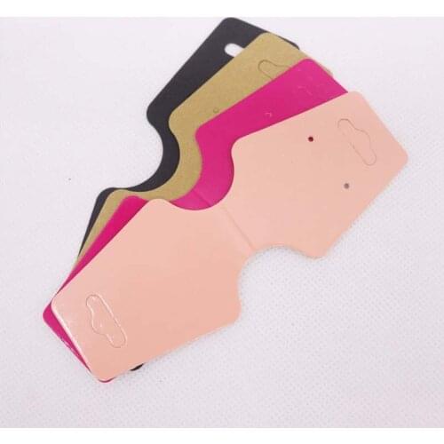 1lot =100 pcs Hot Saling Pink Black white kraft Rose Red Necklace Card 12x4.5cm