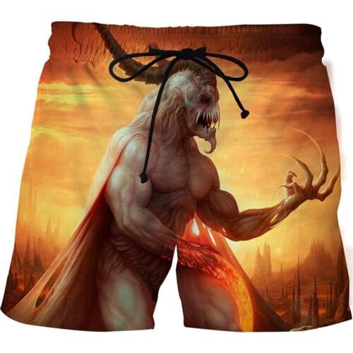 New Arrival men shorts Character graphics 3d printed beach shorts 2021 Swimming Trunks Short Sexy Mens Swim Briefs Beach Shorts