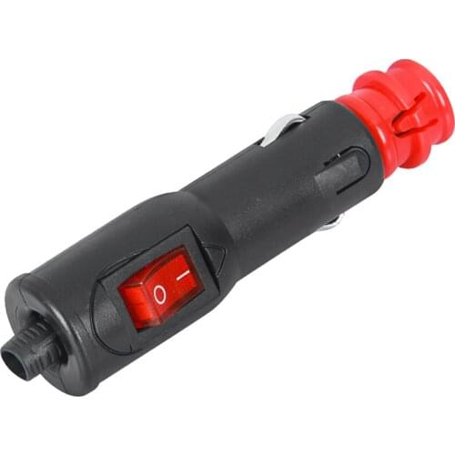 European and American car cigarette lighter plug with switch 24V universal 12V cigarette lighter