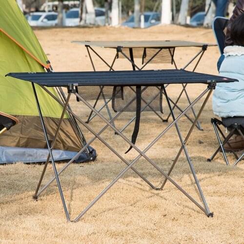 NatureHike Outdoor Ultralight Portable Folding Table Camping Picnic Tables Aluminum Alloy Oxford Cloth Table Barbecue Fishing