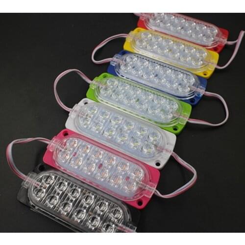 LED Module light DC12V/DC24V 2.4W 300lm SMD2835 12led 104mm*37mm waterproof IP65 Truck Long vehicle Warning Contour light