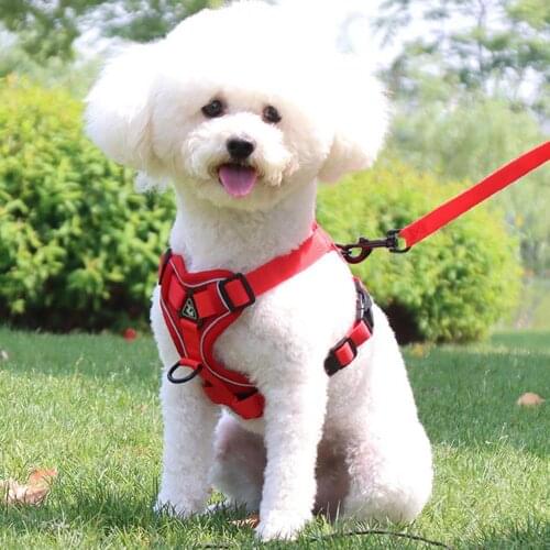 Pet Harness Reflective Walking Safety Sandwich Mesh Dog Safe Chest Strap Leash Puppy Pets Accessories